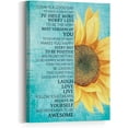 thumbnail image 1 of Today is a Good Day Motivational Quotes Sunflower Canvas Wall Art,Positive Inspirational Quote Rustic Canvas Framed Wall Artwork Ready to Hang for Home Office Bedroom Office Wall Decor，12" x 15", 1 of 5