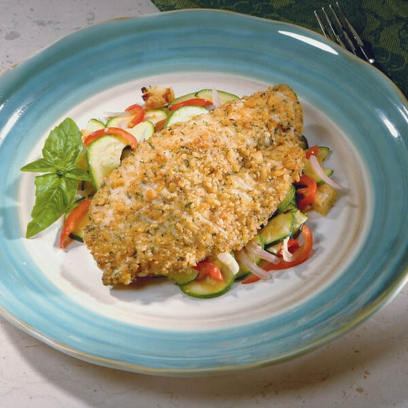 Today Gourmet Parmesan, Romano and Herb Crusted Tilapia - 6/7oz Fillets (5lbs.)