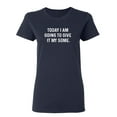 thumbnail image 1 of Today I Am Going To Give It My Some Sarcastic Novelty Gift Idea Adult Humor Funny Women's Casual Tees, 1 of 3
