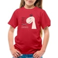 thumbnail image 1 of Today I Be Dinosaur Pink Dino T-Shirt Juniors -Image by Shutterstock,  x-Large, 1 of 4