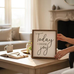 Today I Choose Joy Christian Poster, 8x12 UNFRAMED