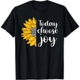 thumbnail image 1 of Today I Choose Joy Inspirational Positive Motivational Flora T-Shirt, 1 of 3