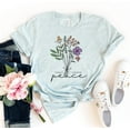 thumbnail image 1 of Today I Choose Peace T-shirt Kindness Shirt Teacher Gift Floral Top School Counselor Inspirational Mom Tee Happiness, 1 of 3