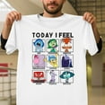 thumbnail image 1 of Today I Feel Funny Vintage Mood Panels Sarcastic Emotion Unisex T-Shirt, Chart Graphic V40598, Up to Size 5XL, 1 of 2