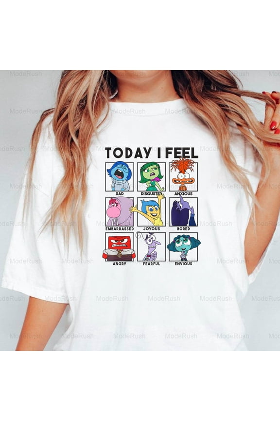 Today I Feel Funny Vintage Sarcastic Emotion Mood Chart Panel New Unisex T-Shirt, up to size 5XL