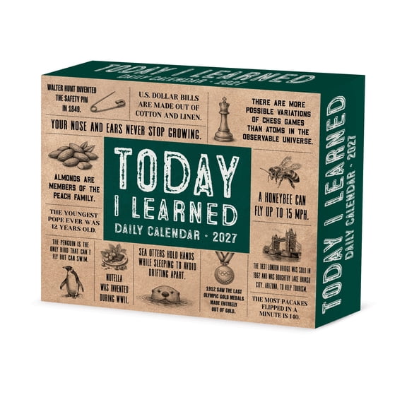 Willow Creek Press, Today I Learned (TIL) 2027 Box Calendar