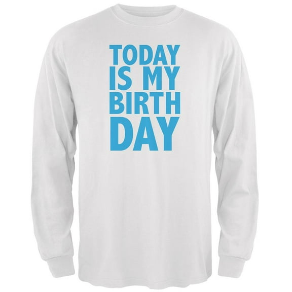 Today Is My 16th Birthday Boy White Adult Long Sleeve T-Shirt - Small