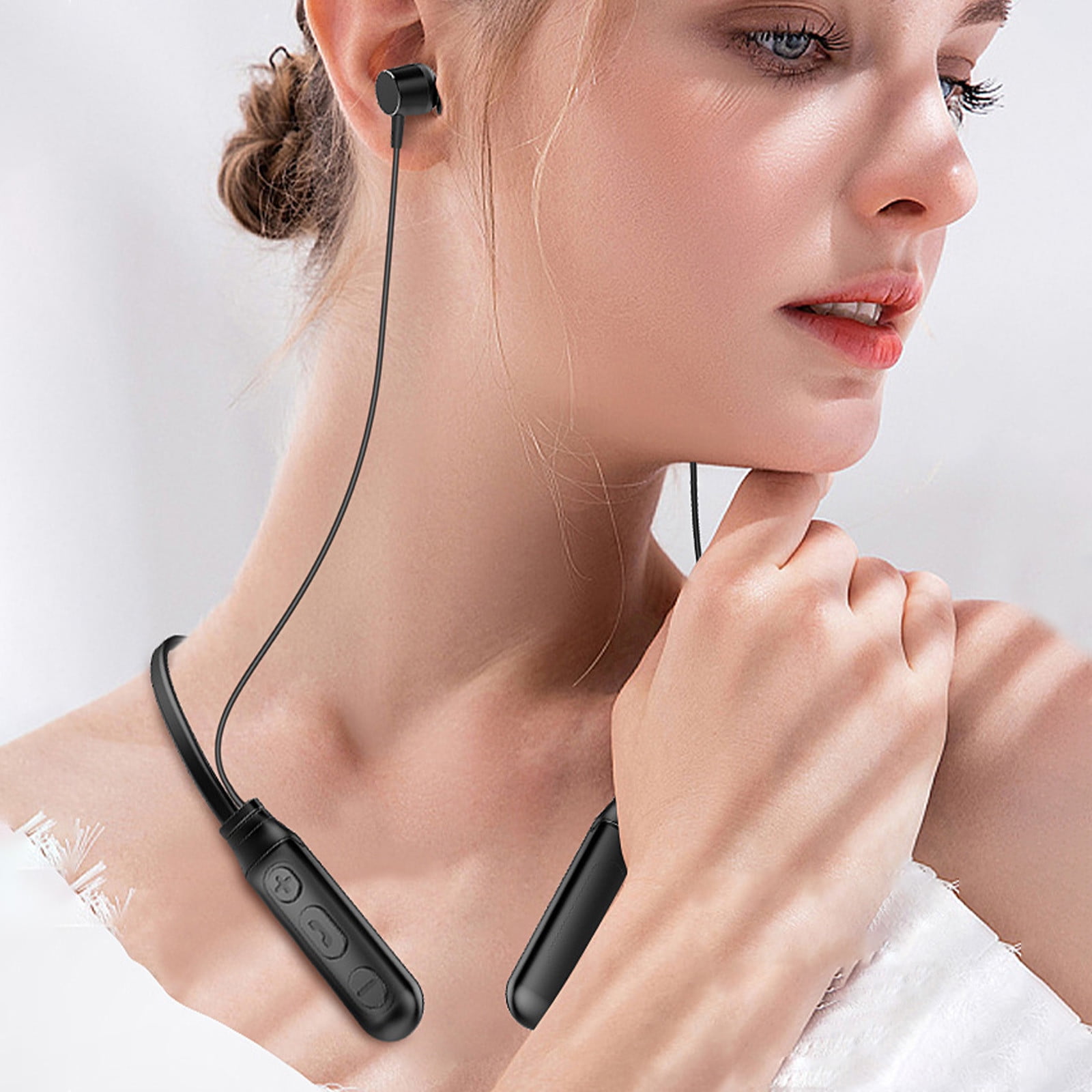 Today Lightning Deals of Hanging Neck 5.0 Bluetooth Sports Earphones