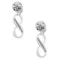 thumbnail image 1 of Today Tomorrow Infinity Sign Clear Crystal Clip On Earrings, 1 of 3