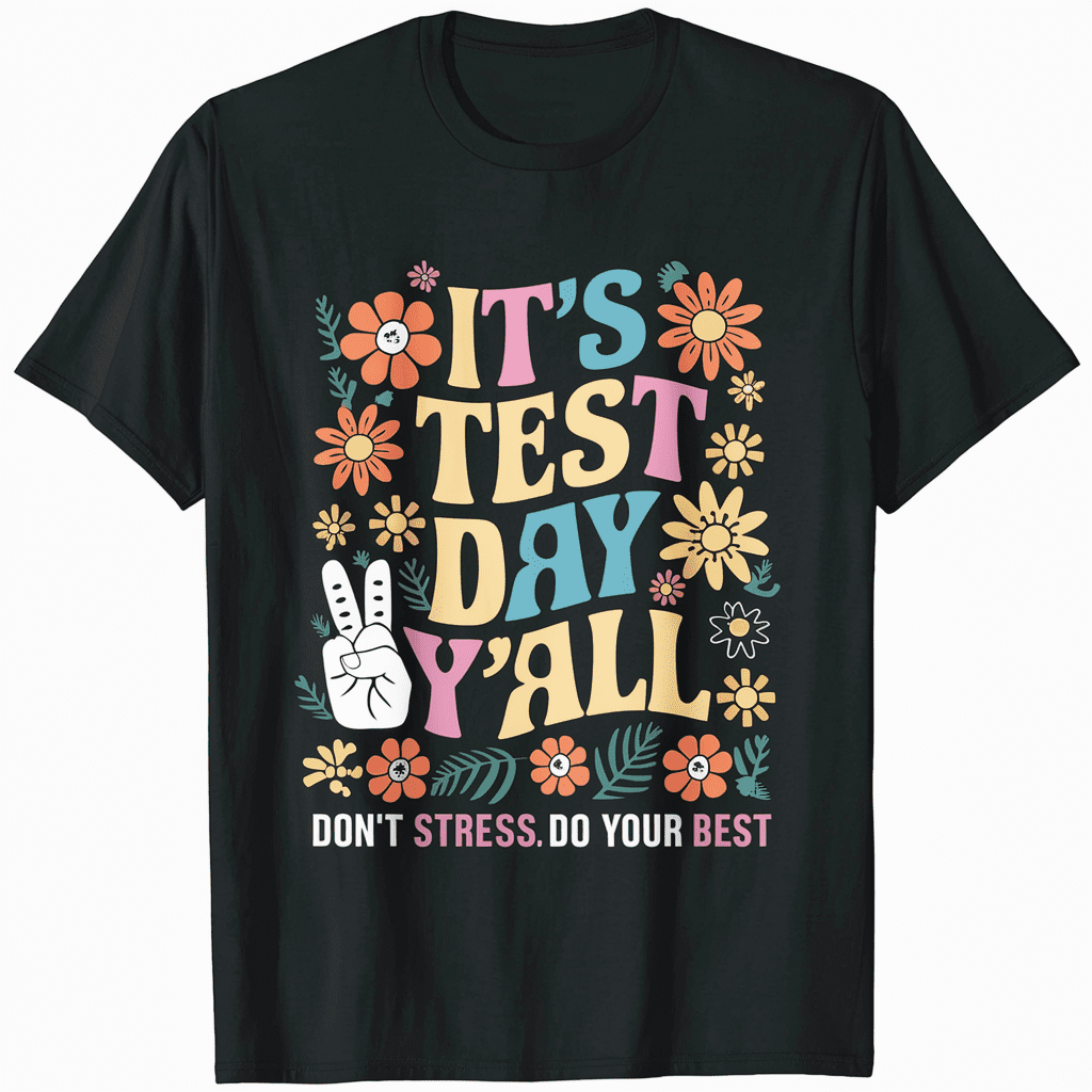 Today you will glow when you show what you know test teacher t shirt
