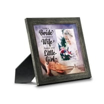 Today a Bride, Tomorrow a Wife, Forever Your Little Girl, Father of the Bride Gift, Wedding Frame, 6389BW