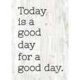 thumbnail image 1 of Today is A Good Day for A Good Day Whitewashed 3.5 x 2.5 Wood Refrigerator Magnet, 1 of 1