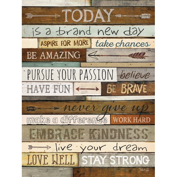 Today is a Brand  Day Poster Print by Marla Rae