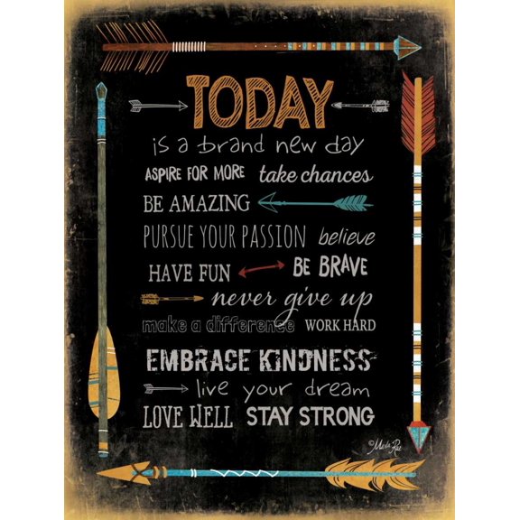 Today is a Brand New Day Poster Print by Marla Rae (18 x 24)