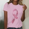 thumbnail image 1 of Today's Deal Abomasnow Women's Breast Cancer Survivor Shirts Pink Ribbon Graphics Breast Cancer Awareness T-Shirt Comfortable Soft Long Sleeve Stretch Tops, 1 of 4