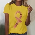 thumbnail image 1 of Today's Deal Abomasnow Women's Breast Cancer Survivor Shirts Pink Ribbon Graphics Breast Cancer Awareness T-Shirt Comfortable Soft Long Sleeve Stretch Tops, 1 of 4