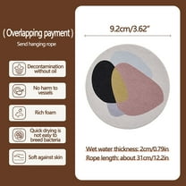 1-Count Kitchen Sponges- Compressed Cellulose Sponges Non-Scratch Natural Dish Sponge for Kitchen Bathroom Cars, Funny Cut-Outs DIY for Kids