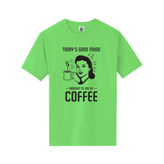 Today's Good Mood...Coffee Short Sleeve Neon T-Shirt
