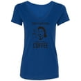 thumbnail image 1 of Today's Good Mood...Coffee Womens V-Neck T-Shirt, 1 of 2
