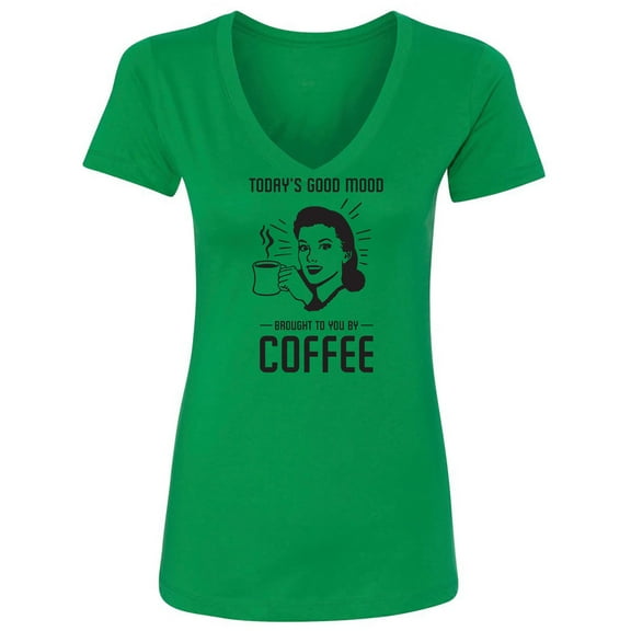 Today's Good Mood...Coffee Womens V-Neck T-Shirt