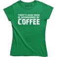 thumbnail image 1 of Today's Good Mood is Sponsored by Coffee Women's Funny Slogan Lover T-Shirt, 1 of 4