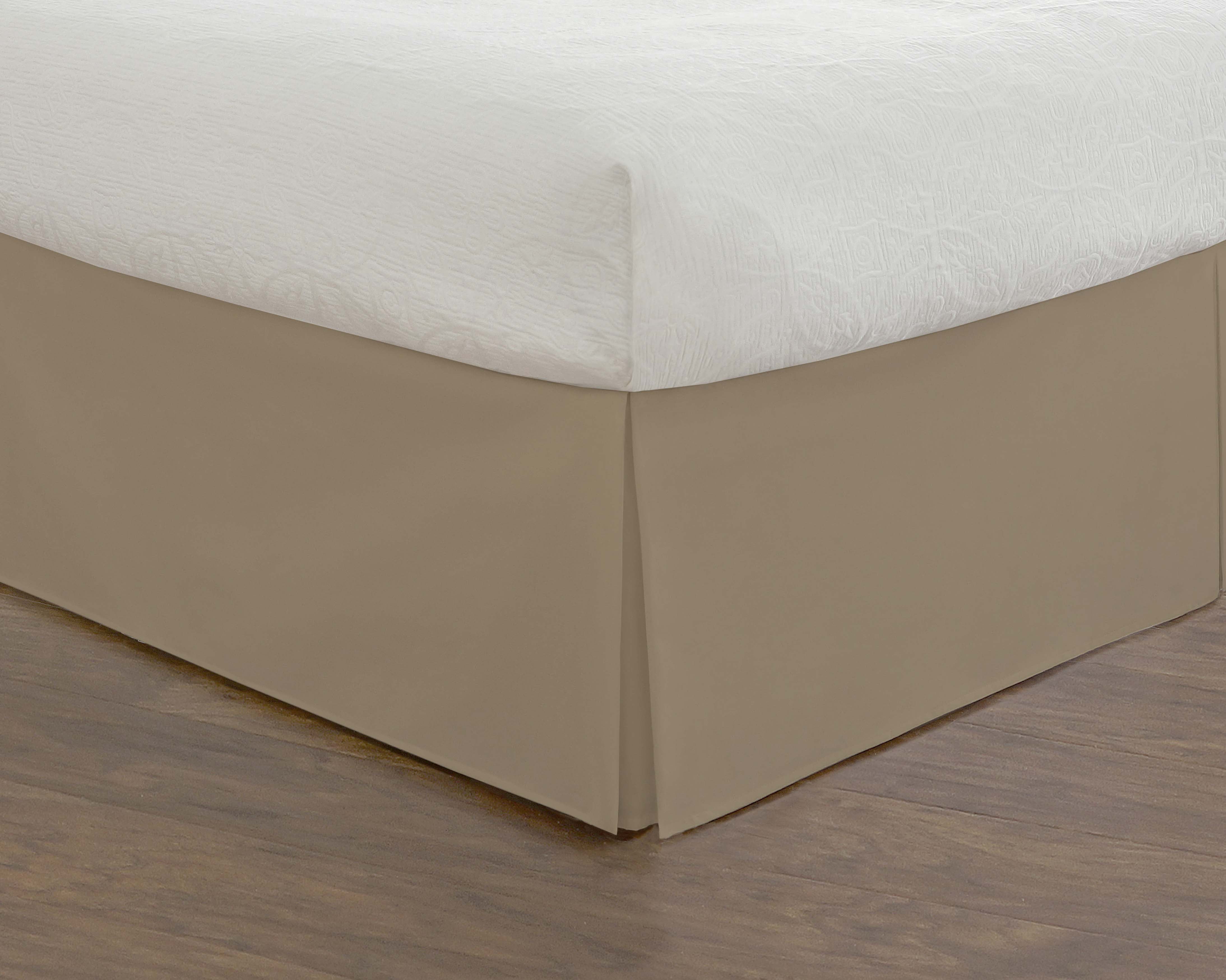 White bed skirt 17 inch drop cheap