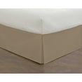 thumbnail image 1 of Today's Home Beige Tailored Cotton Bed Skirt, Twin, 1 of 5
