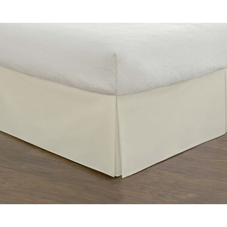 Today's Home Off-White Tailored Cotton Bed Skirt, Queen