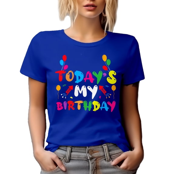 Today's My Birthday - B-day Celebrant, Royal Blue T-Shirt, XL