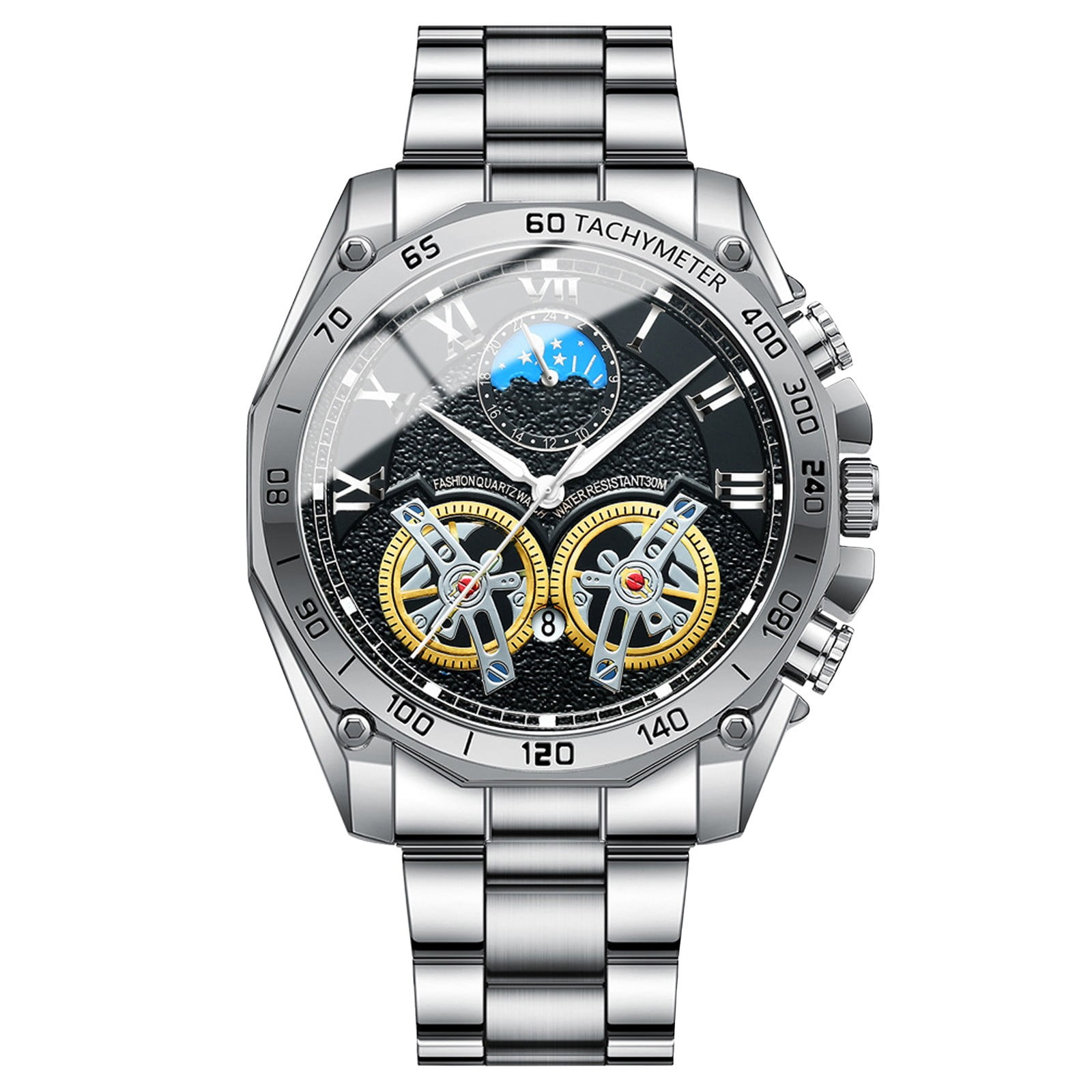Today s Special Men s Smart Watches Clearance Sale Men s Vintage Watches Watch For Men Metallic Craftsmanship High Tech Transparent Dial Sapphire Like