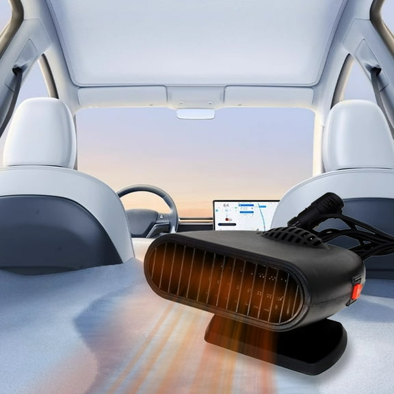 Car Heater, 2 in 1 Fast Heating Defrost Defogger, 12V 200W Portable Car Windshield Defogging and Defrosting Car Heater, Car Defroster That Plugs into Cigarette Lighter