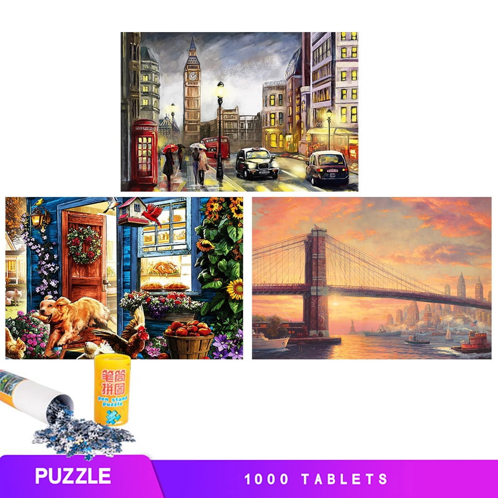 Farm Sunflower Cow Jigsaw Puzzle - 500 Pieces, 20.5x15 Inch Finished Size, Challenging Adult Puzzle With Vibrant Artwork, Perfect For Framing Or Gift - View #4