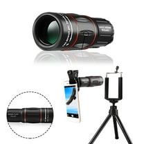 Limited Time Deals of the Day 18x25 Monocular Telescope, 25mm Objective Lens, 18x Magnification, Black, for Sports, Traveling, Hunting or Hiking