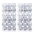 thumbnail image 1 of Christmas 72ct Christmas Ball Ornaments Shatterproof Xmas Tree Hanging Balls Decorations Perfect for Halloween Decorations Holiday Wedding Christmas Decor(1.18", Clear), 1 of 9