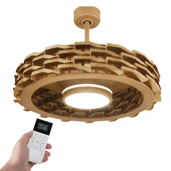 Todays Fans LUMIO Bladeless Smart Ceiling Fan, 6 Speeds with Dimmable LED Light