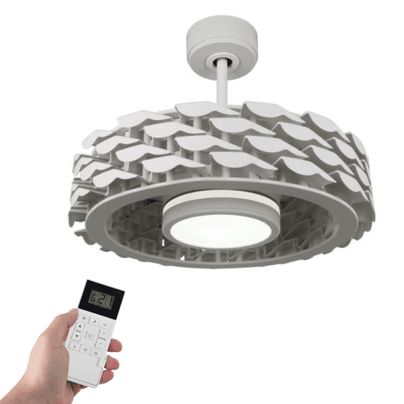 Todays Fans LUMIO Bladeless Smart Ceiling Fan, 6 Speeds with Dimmable LED Light