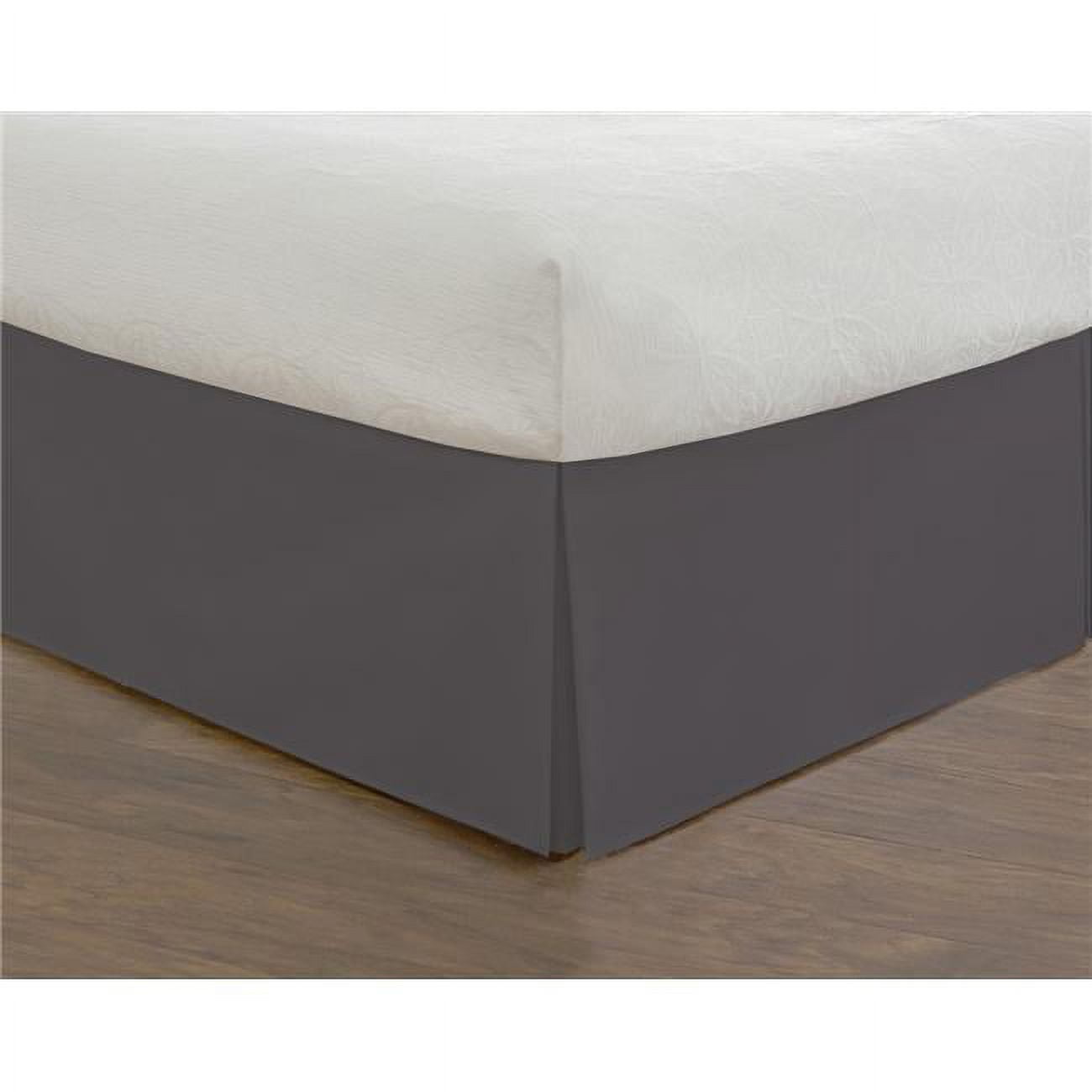 Todays Home Basic Microfiber Tailored Bed Skirt Grey California