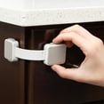 thumbnail image 1 of Todays Kids Child Safety Locks - Child Locks for Cabinets and Drawers, Adjustable & Secure Baby Locks - Double Lock System, 360 Degree Base Rotation - Easy Install Cabinet Locks Baby Proofing - 4 Pack, 1 of 7