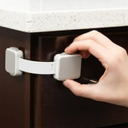 Todays Kids Child Safety Locks - Child Locks for Cabinets and Drawers, Adjustable & Secure Baby Locks - Double Lock System, 360 Degree Base Rotation - Easy Install Cabinet Locks Baby Proofing - 4 Pack