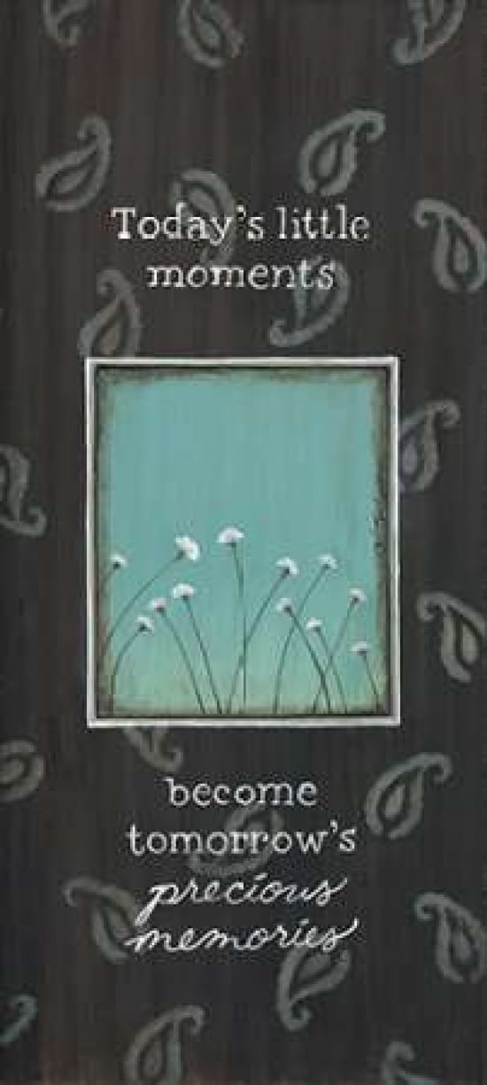 Todays Little Moments Canvas Art - Karen Tribbet (10 x 20)