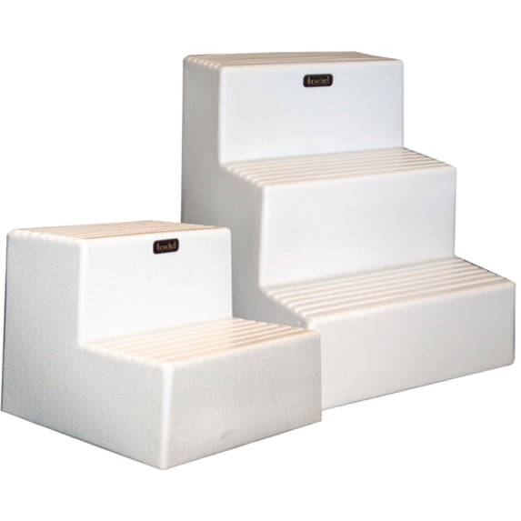 Todd 91-2334 White Non-Skid Double Boarding Step