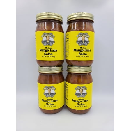 Todd Bosley's World Famous Medium Mango Lime Salsa 4 Pack
