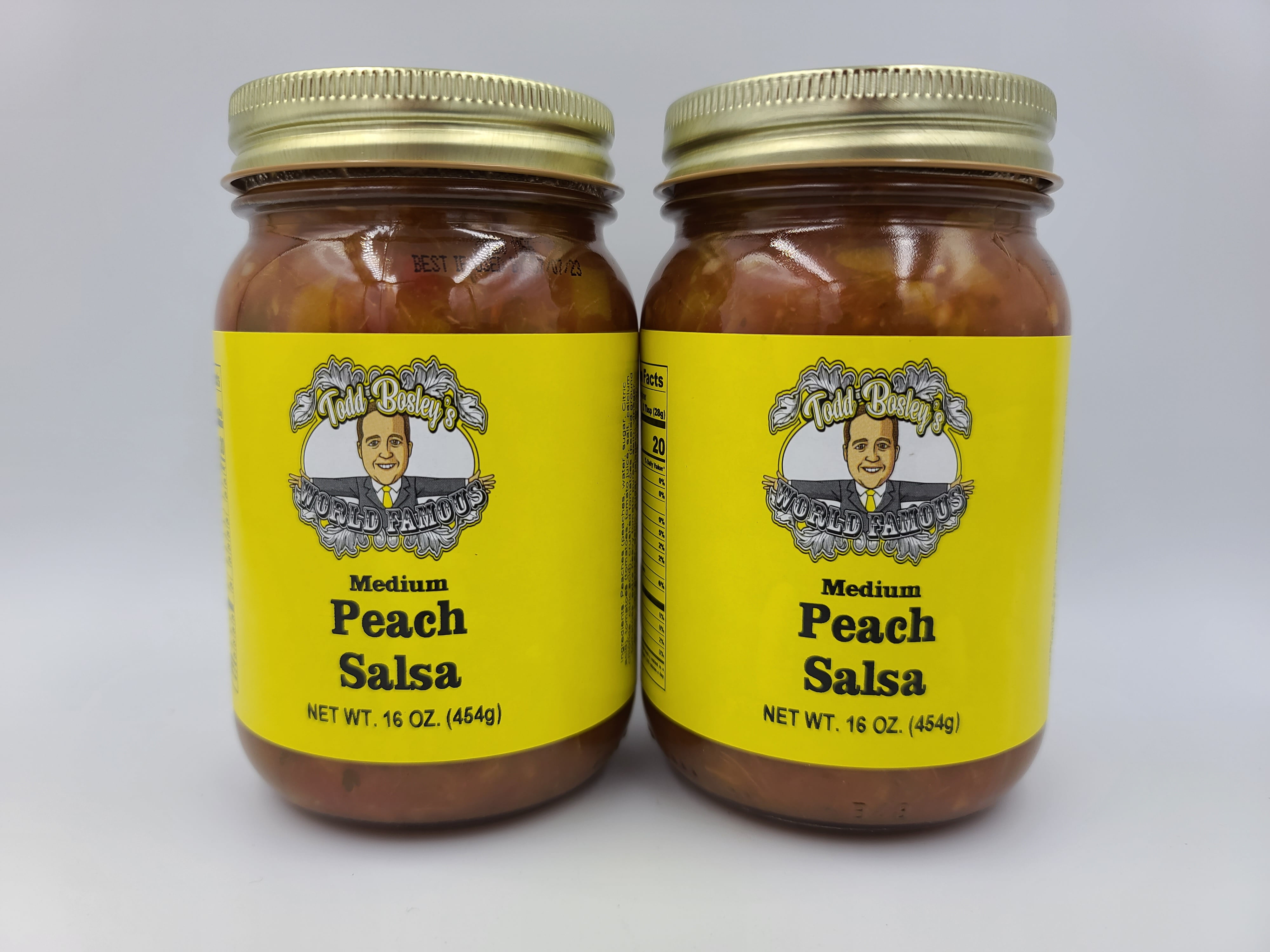 Todd Bosley's World Famous Medium Peach Salsa 2 Pack