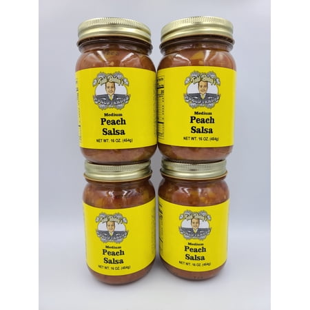 Todd Bosley's World Famous Medium Peach Salsa 4 Pack