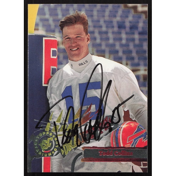 Todd Collins Autographed 1995 Stadium Club Rookie Card #D219 Buffalo Bills SKU #261203