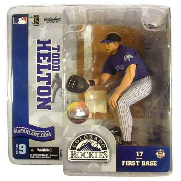 Todd Helton Action Figure Purple Jersey White Pants MLB