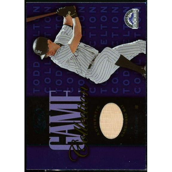 Todd Helton Card 2002 Leaf Game Collection #THB