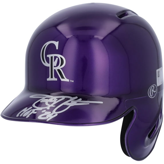 Todd Helton Colorado Rockies Autographed Alternate Chrome Mini Batting Helmet - Fanatics Exclusive - Fanatics Authentic Certified