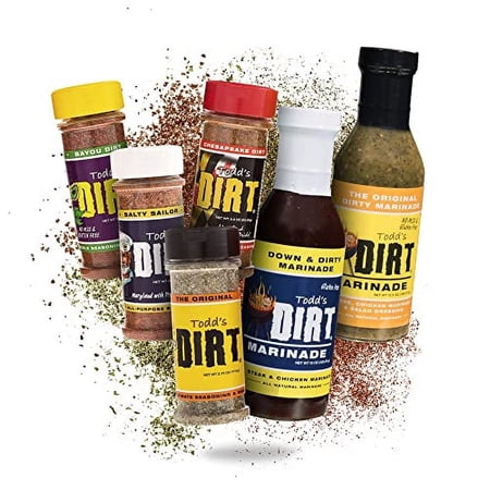 Todd’S  Herbs, Spices  Seasonings Sampler Pack, MSG  Gluten-Free Seasoning, -Natural Complete Seasoning For Meats, Seafood, Chicken, Vegetables,  More, 6 Bottles
