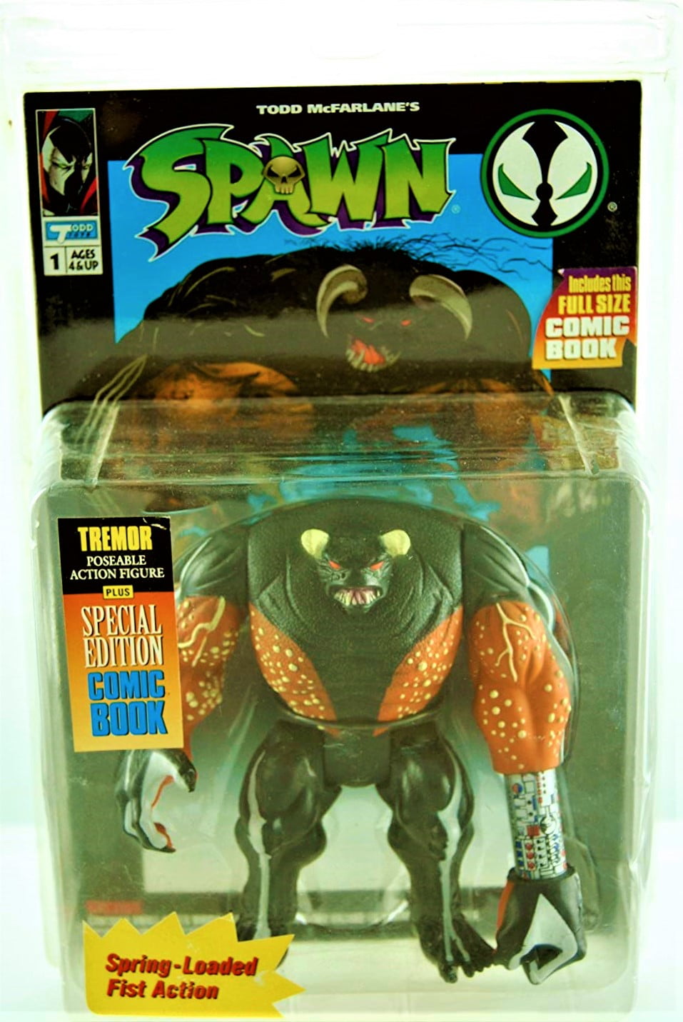 Todd Toys Spawn - 1994 - Tremor Action Figure - Includes Special